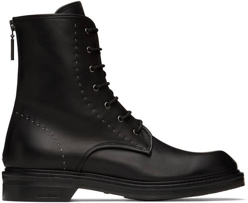 Max Mara White Leather Maxiv Sneakers