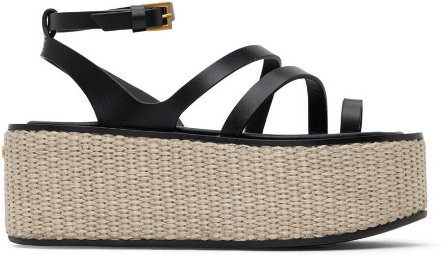 Max Mara Black Biarritz Sandals - Picture 5