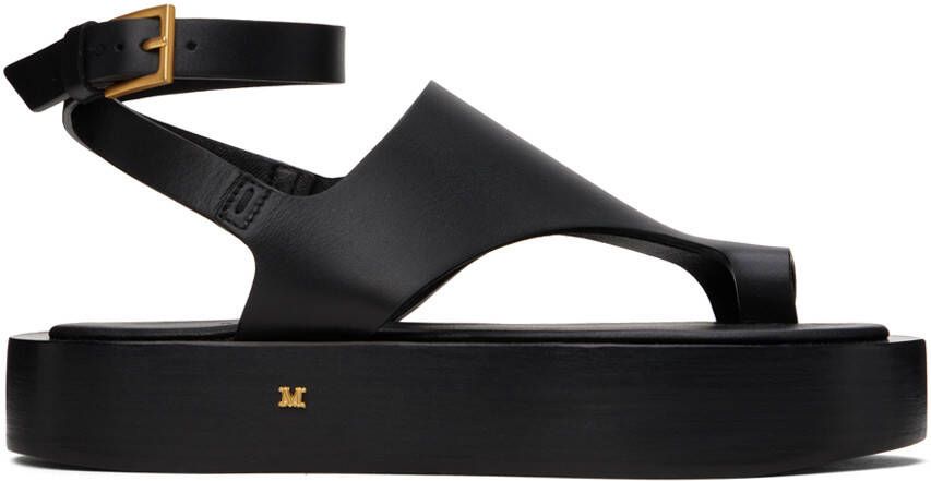 Max Mara Black Deauville Sandals - Picture 5