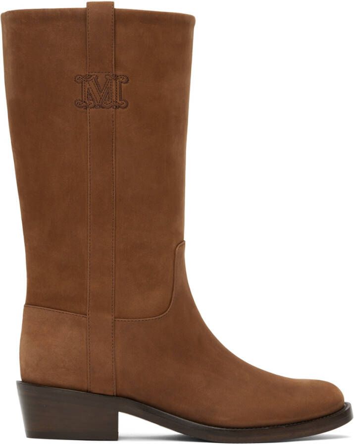 Max Mara Brown Barry 2 Boots - Picture 3