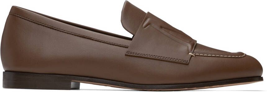 Max Mara Brown Lize Loafers - Picture 5