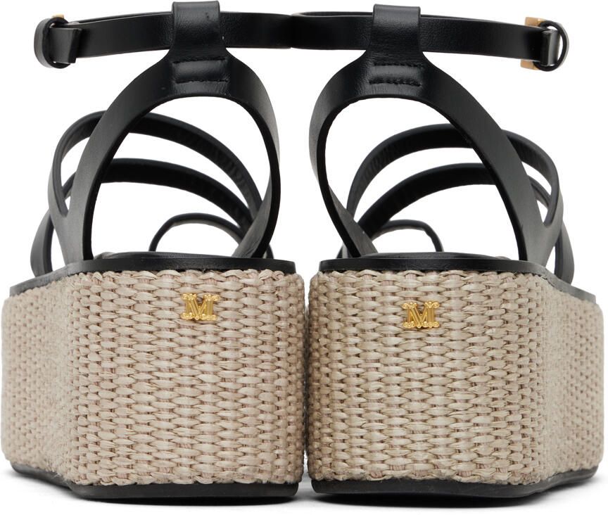 Max Mara Black Biarritz Sandals