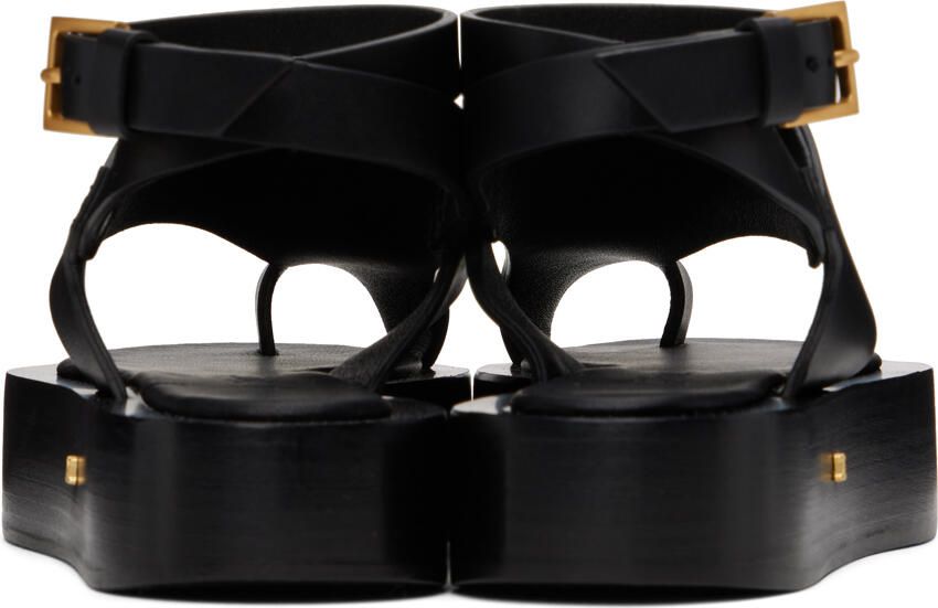 Max Mara Black Deauville Sandals