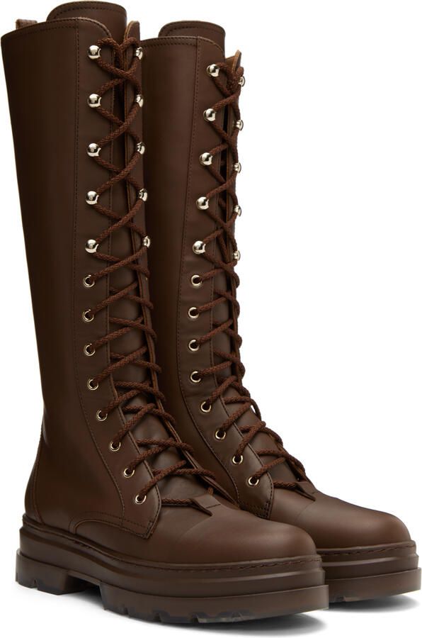 Max Mara Brown Calfskin Boots - Picture 2