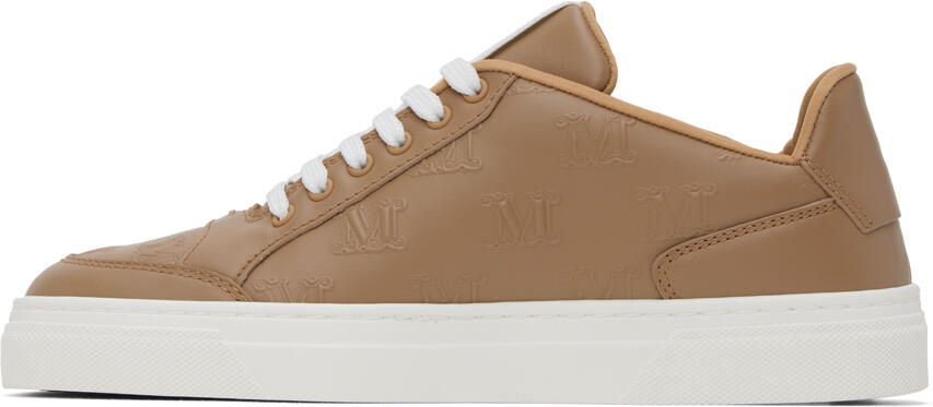 Max Mara Tan Damier Sneakers - Picture 3