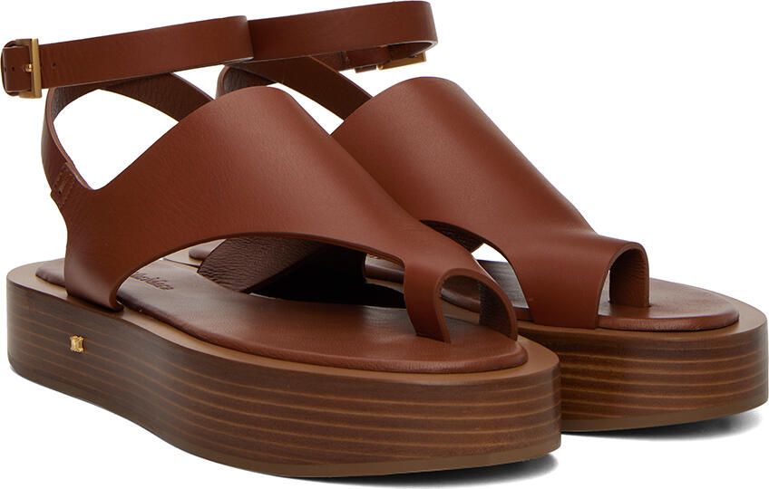 Max Mara Tan Deauville Sandals - Picture 2