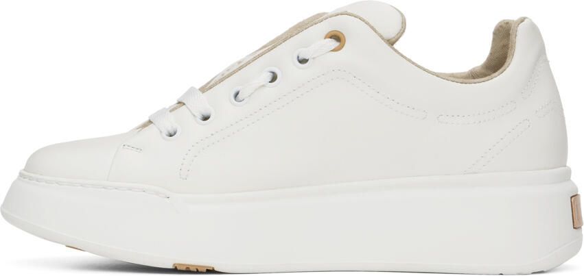 Max Mara White Leather Maxiv Sneakers - Picture 7