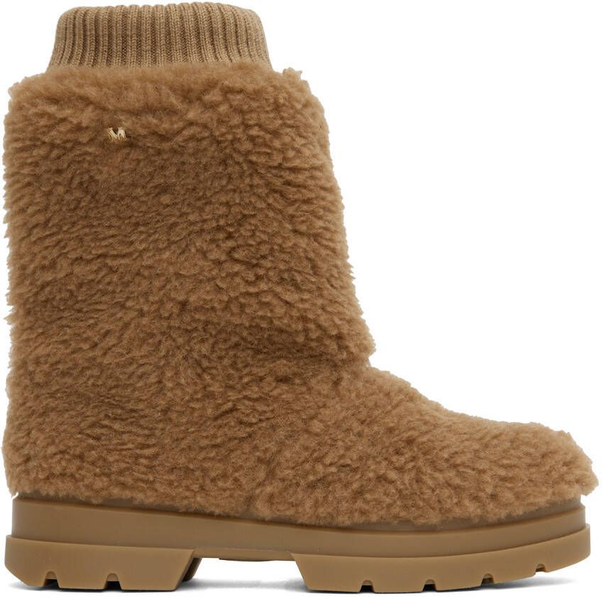 Max Mara Tan Ctanith Boots - Picture 5