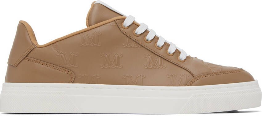 Max Mara Tan Damier Sneakers - Picture 5