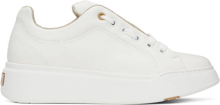 Max Mara White Leather Maxiv Sneakers - Picture 6