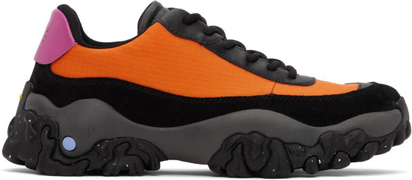 MCQ Black & Orange L11 Crimp Sneakers - Picture 5