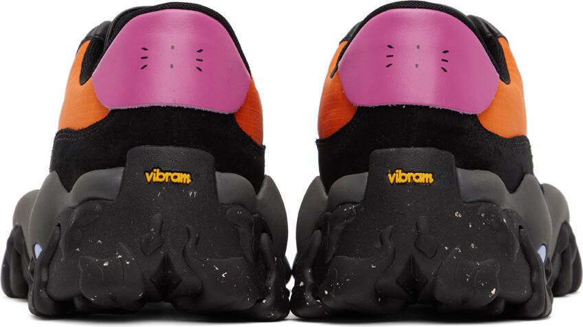 MCQ Black & Orange L11 Crimp Sneakers