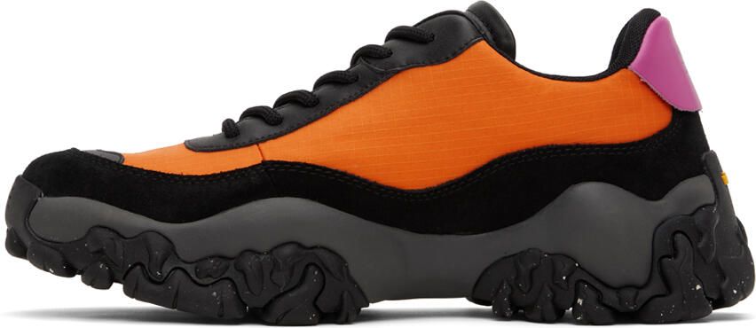 MCQ Black & Orange L11 Crimp Sneakers - Picture 3