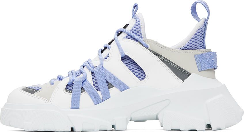 MCQ White & Blue Orbyt Descender 2.0 Sneakers - Picture 3