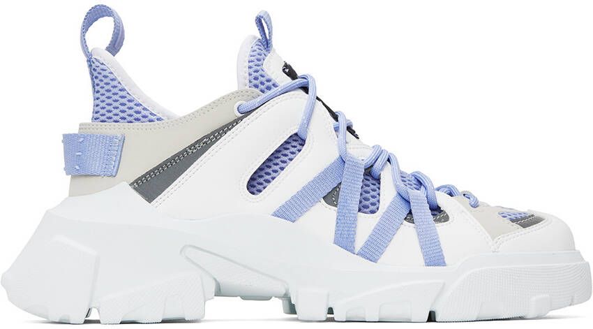 MCQ White & Blue Orbyt Descender 2.0 Sneakers - Picture 5