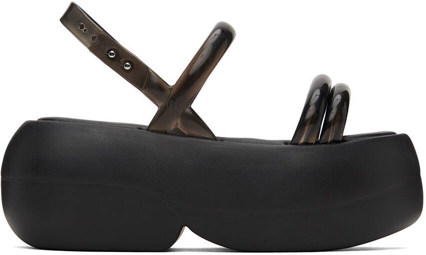 Melissa Black Airbubble Platform Sandals