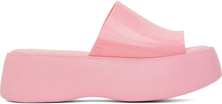 Melissa Pink Becky Platform Slides - Picture 5