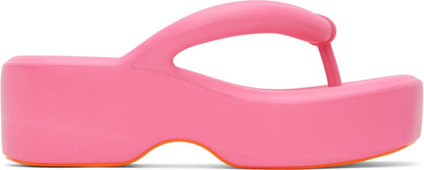 Melissa Pink Free Platform Sandals - Picture 5