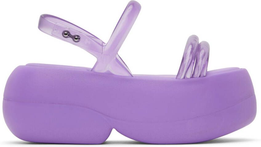 Melissa Purple Airbubble Platform Sandals