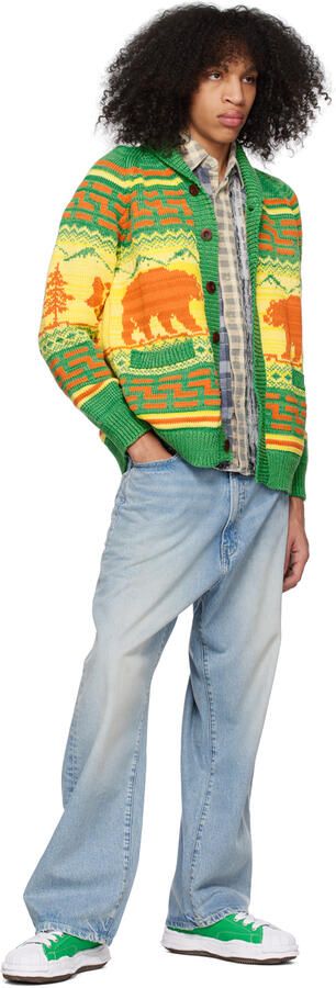 Miharayasuhiro Green 'BLAKEY' Sneakers - Picture 7