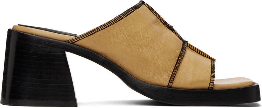 Miista Beige Mildred Heeled Sandals - Picture 5