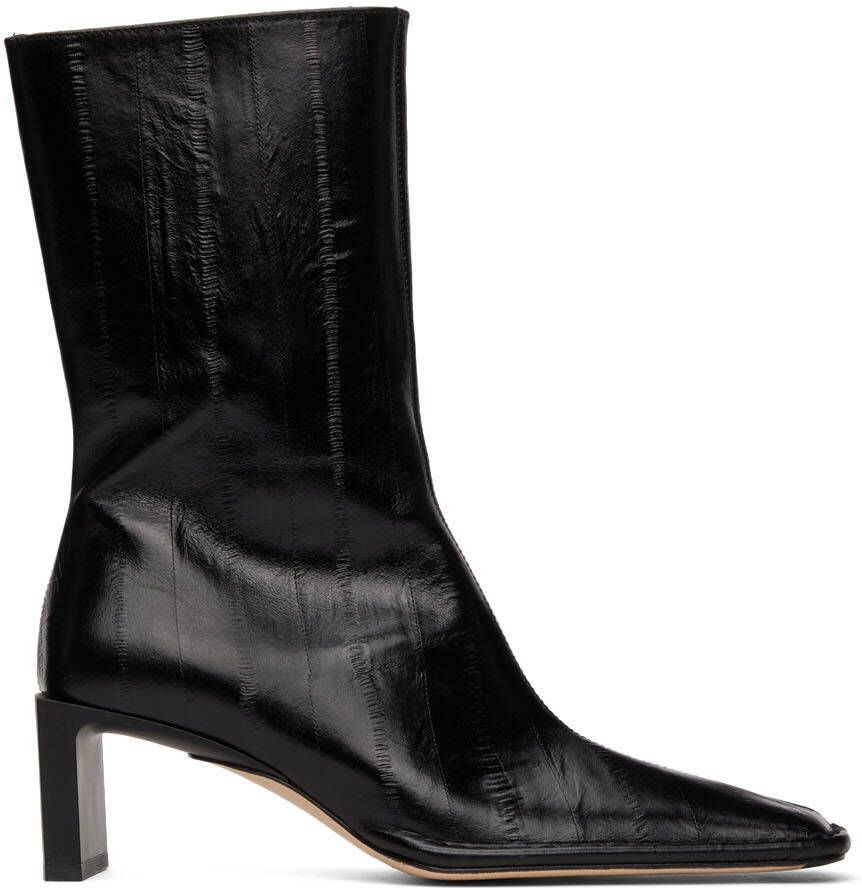 Miista Black Anitha Anguilla Ankle Boots - Picture 5
