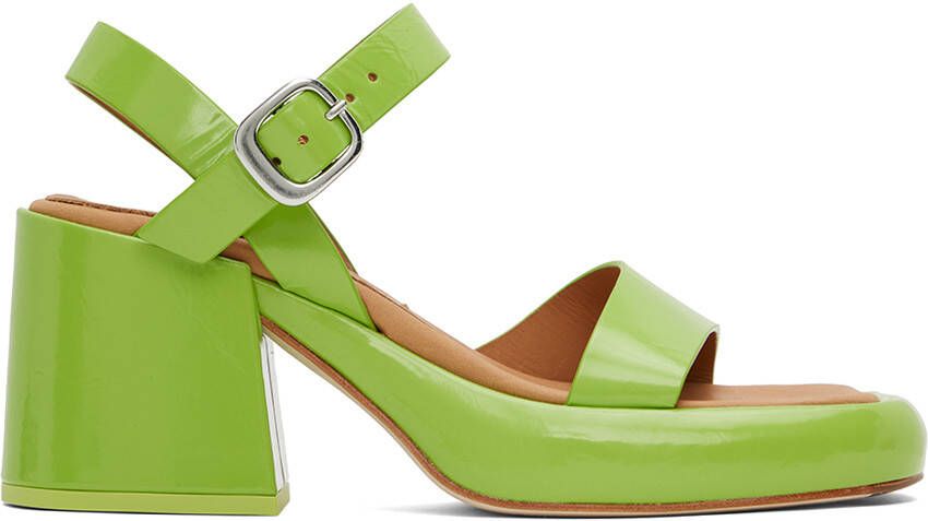 Miista Green Beverly Heeled Sandals - Picture 5