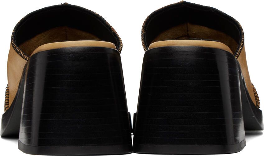 Miista Beige Mildred Heeled Sandals