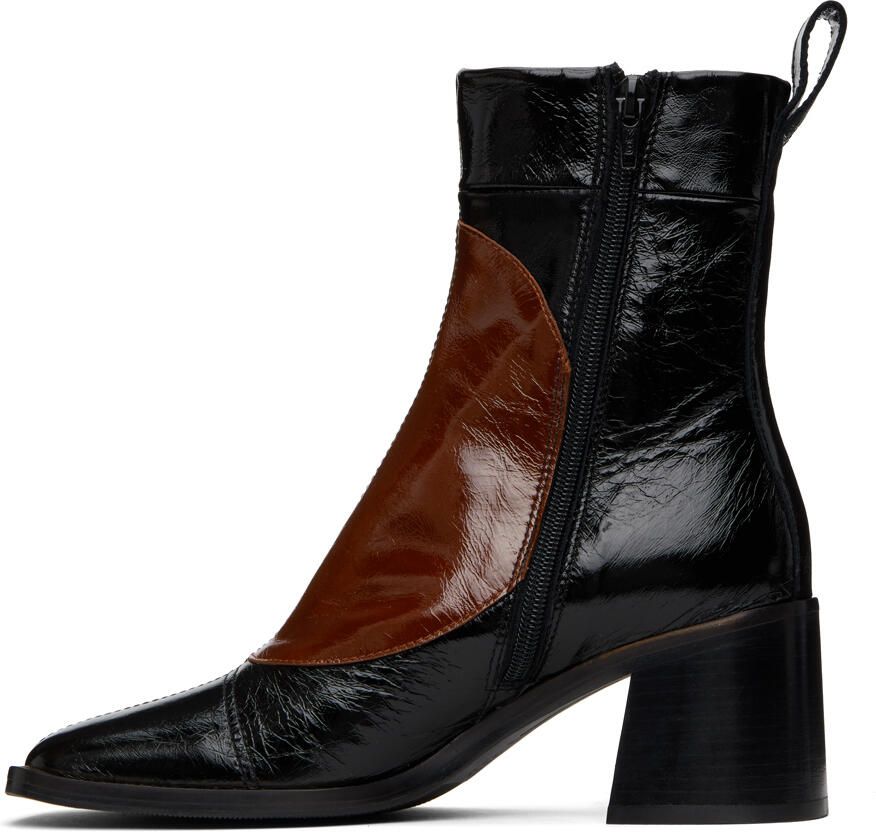 Miista Black & Brown Larisa Boots - Picture 2