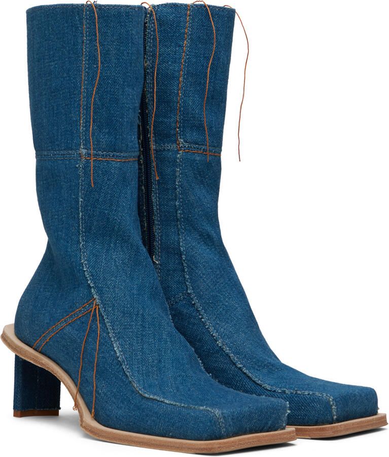 Miista Blue Amparo Denim Boots