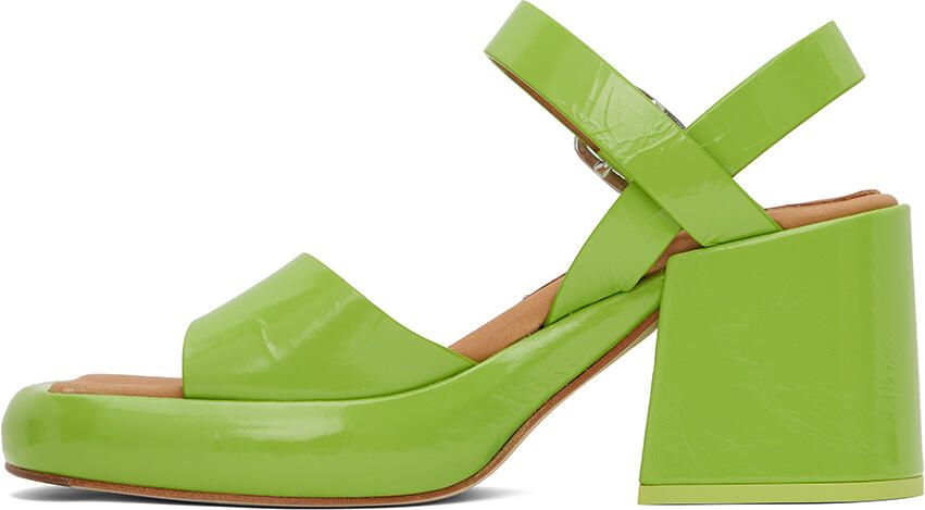 Miista Green Beverly Heeled Sandals - Picture 3