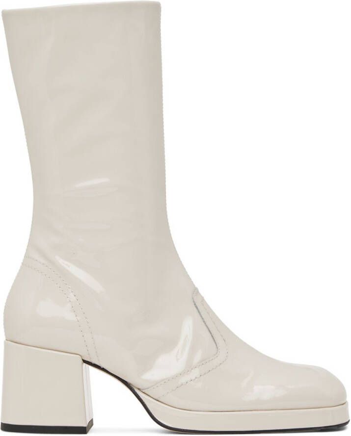 Miista Off-White Cass Boots - Picture 5