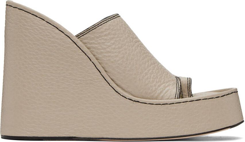 Miista Taupe Thais Sandals - Picture 5