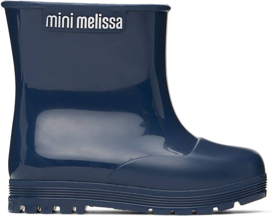 Mini Melissa Baby Navy Mini Welly Boots - Picture 4