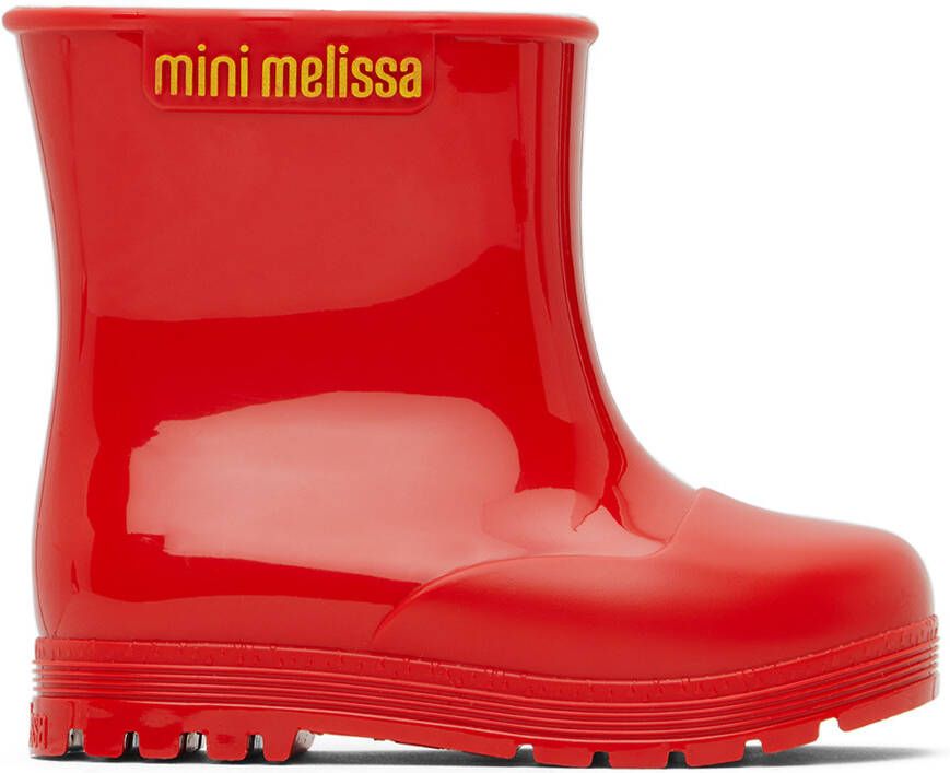 Mini Melissa Baby Red Mini Welly Boots - Picture 4