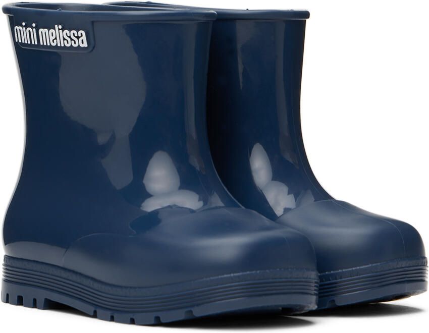 Mini Melissa Baby Navy Mini Welly Boots - Picture 3