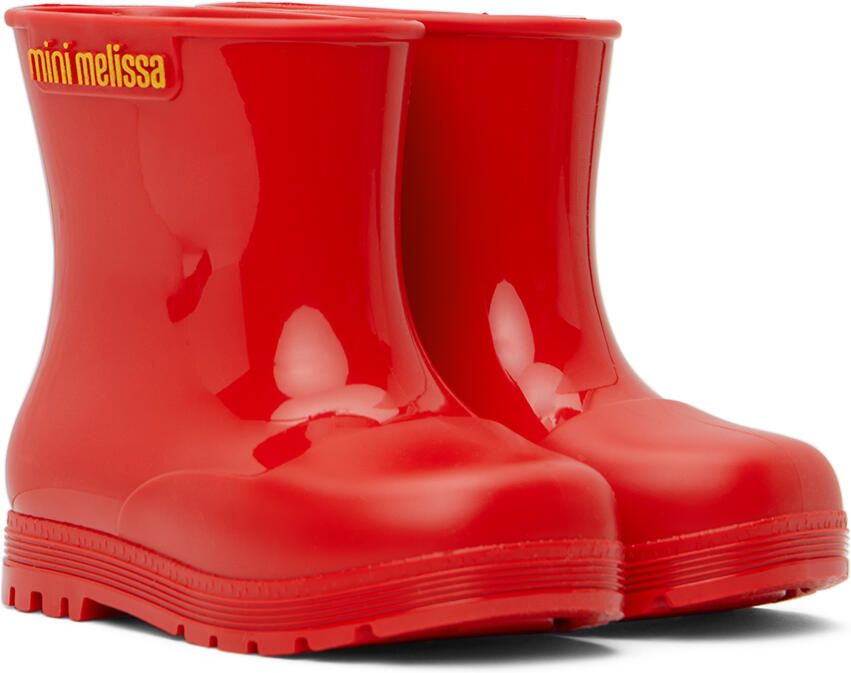 Mini Melissa Baby Red Mini Welly Boots - Picture 3