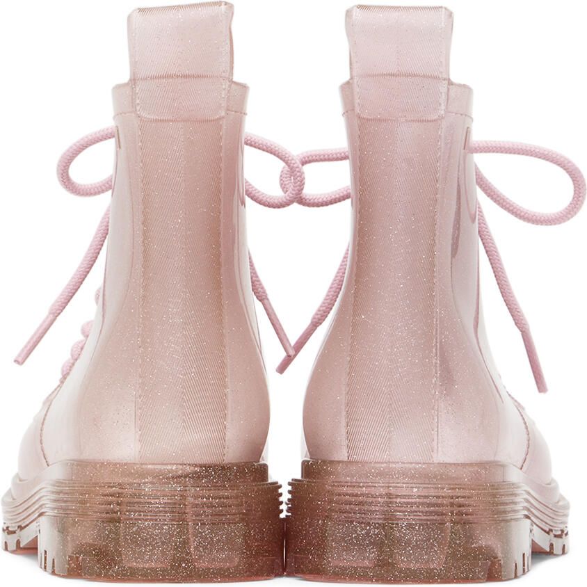 Mini Melissa Kids Pink Coturno Boots