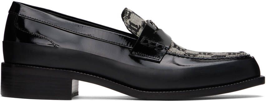 MISBHV Black & Beige Jacquard 'The Brutalist' Loafers - Picture 3