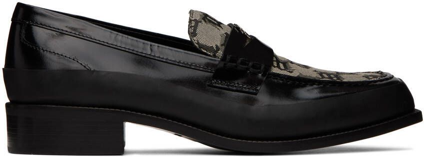 MISBHV Black & Beige Jacquard 'The Brutalist' Loafers - Picture 6