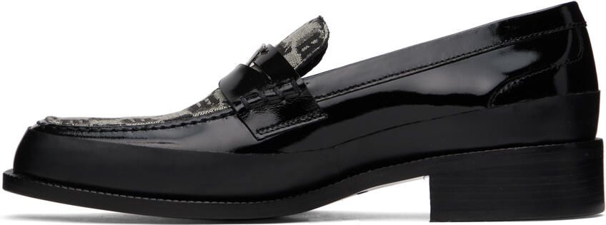 MISBHV Black & Beige Jacquard 'The Brutalist' Loafers - Picture 4