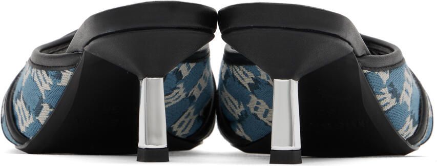 MISBHV Blue Slip-On Heeled Sandals