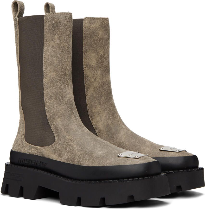 MISBHV Taupe 'The 2000' Chelsea Boots