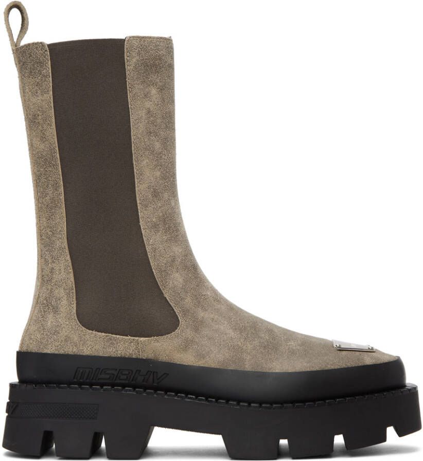 MISBHV Taupe 'The 2000' Chelsea Boots - Picture 4
