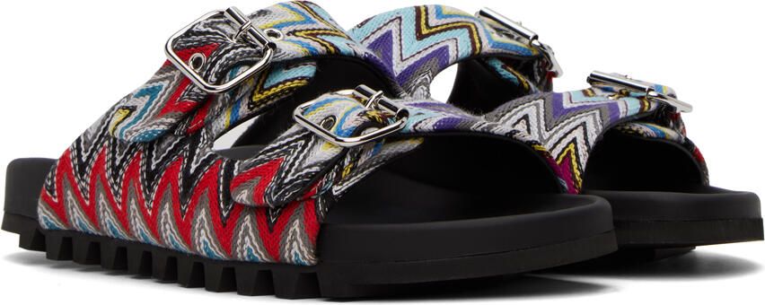 Missoni Multicolor Zig-Zag Sandals - Picture 2