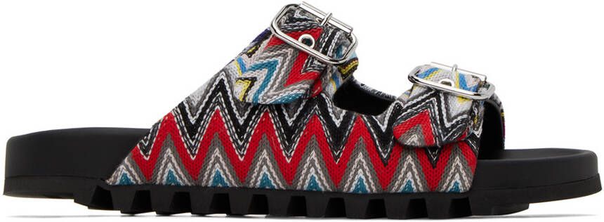 Missoni Multicolor Zig-Zag Sandals - Picture 5