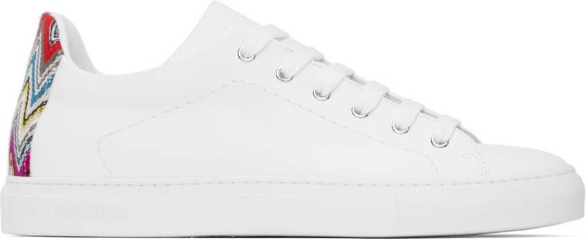 Missoni White Woven Sneakers - Picture 5