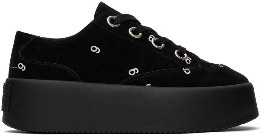 MM6 Maison Margiela Black 6 Platform Sneakers - Picture 5