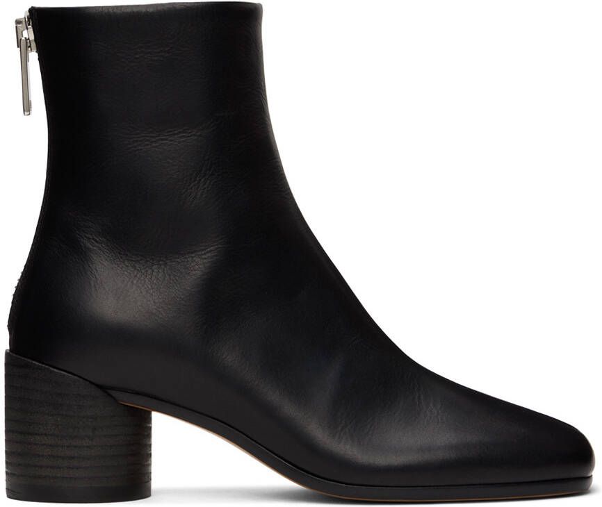MM6 Maison Margiela Black Anatomic Boots - Picture 5