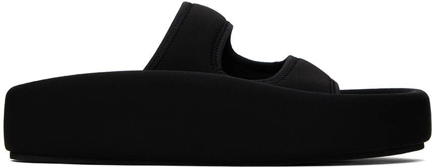 MM6 Maison Margiela Black Platform Slides - Picture 5